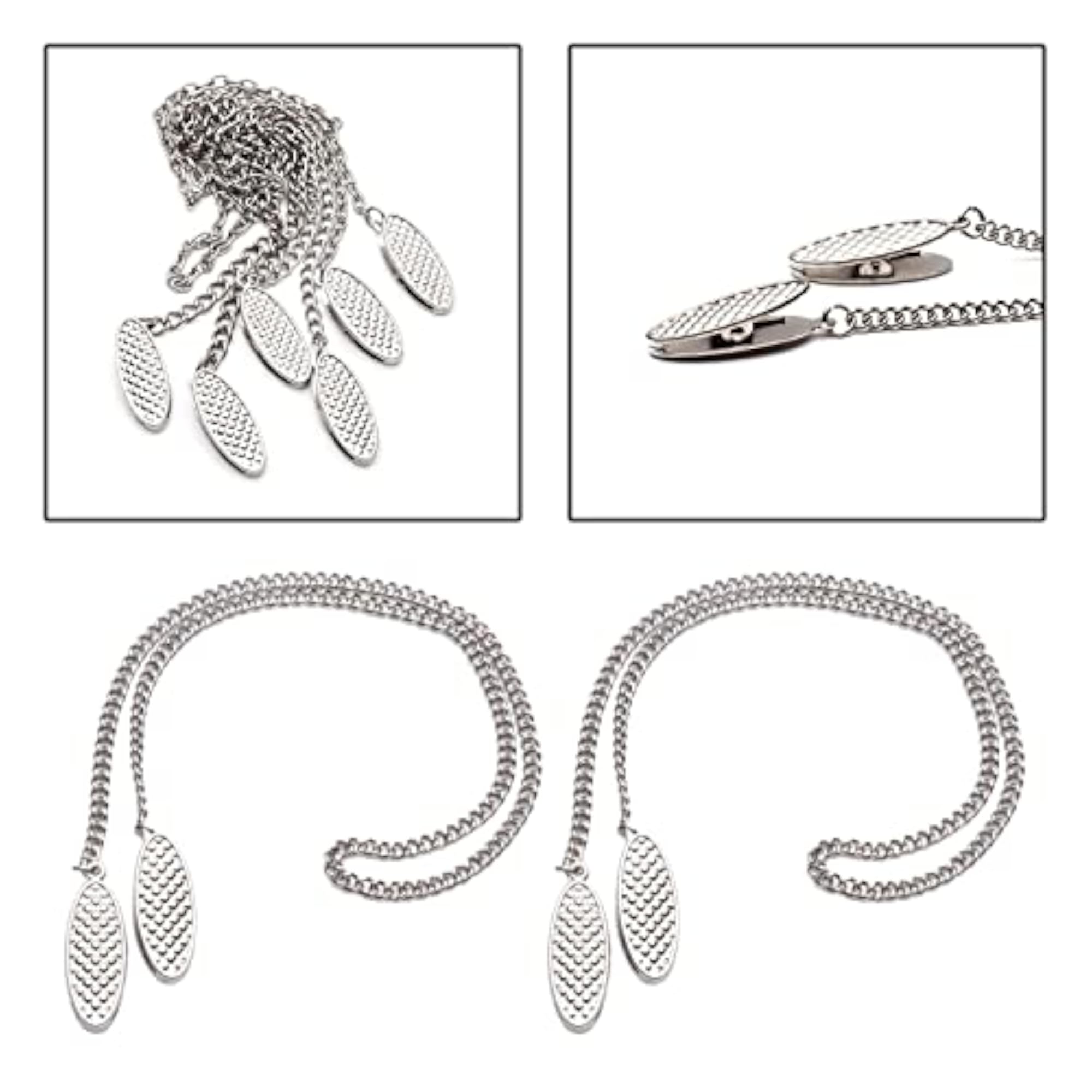 Napkin Clips Chains for Towel Apron Bib Chains, Pack of 5
